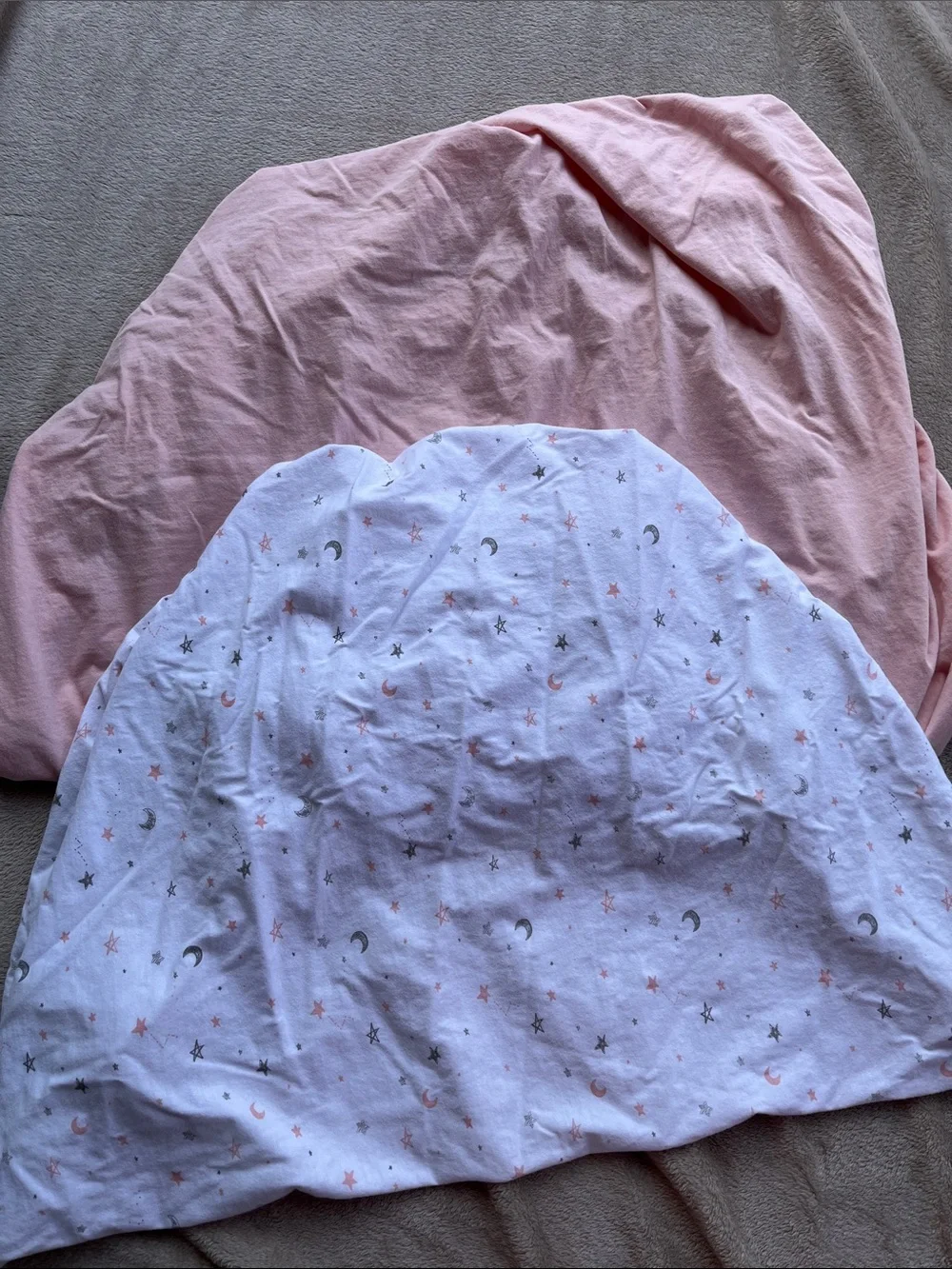 Girl’s Crib Cotton Sheets, Set of 2